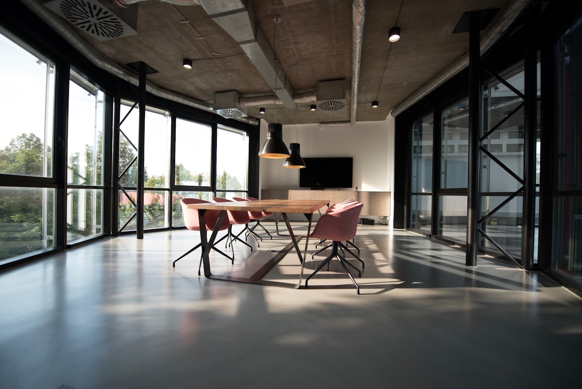 Bright trail studio space